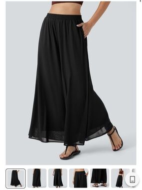 Halara - High Waisted Pocket Mesh Overlay
Wide Leg Casual Pants